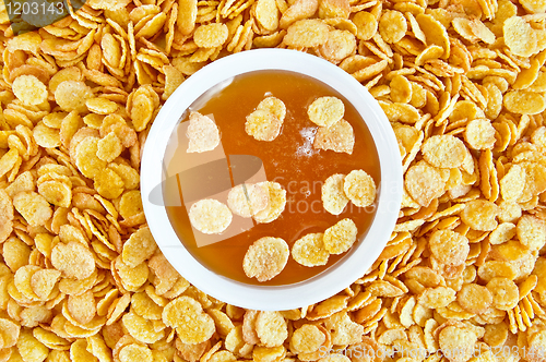 Image of Cornflakes with honey