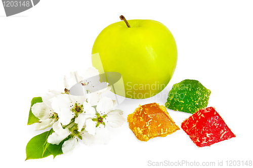 Image of Jelly colourful with apple and color