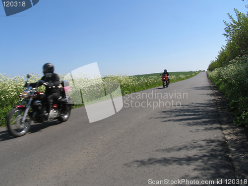 Image of Bikers on tour