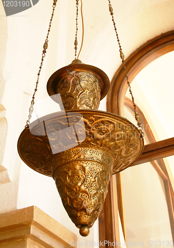 Image of Egypt. A resort on Red sea. A pendant chandelier 