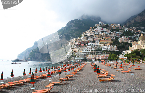 Image of Italy. Positano beach. 