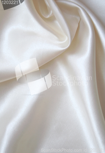 Image of Smooth elegant white silk as background