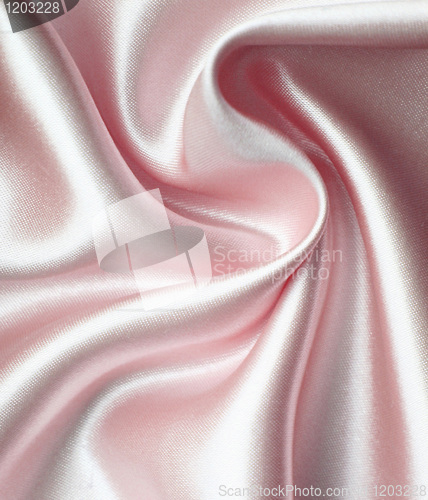 Image of Smooth elegant pink silk as background