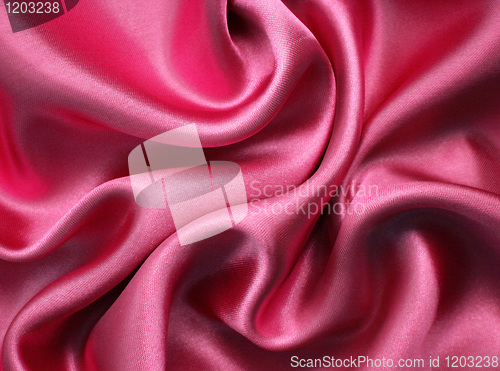 Image of Smooth elegant red silk as background