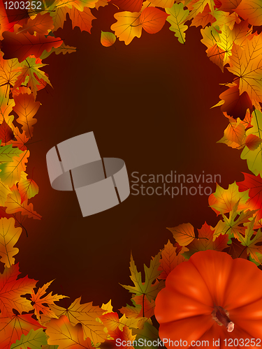 Image of illustration of thanksgiving day background. EPS 8