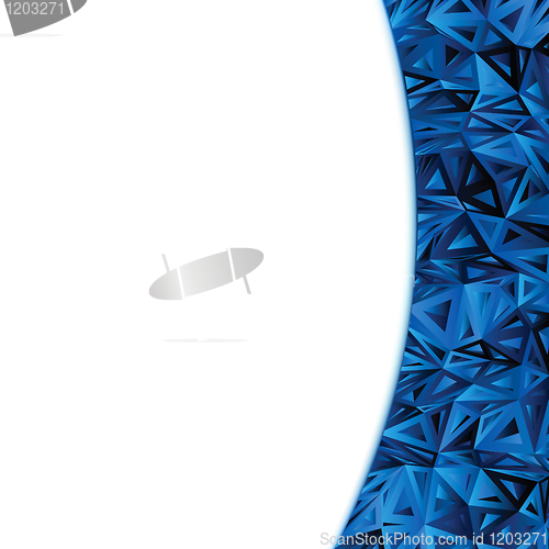 Image of Abstract Blue Vector Design Template. EPS 8