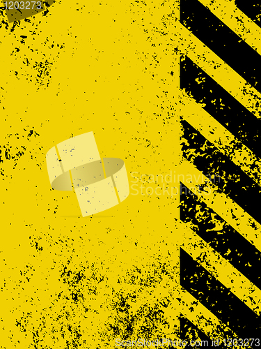 Image of Diagonal hazard stripes texture. EPS 8
