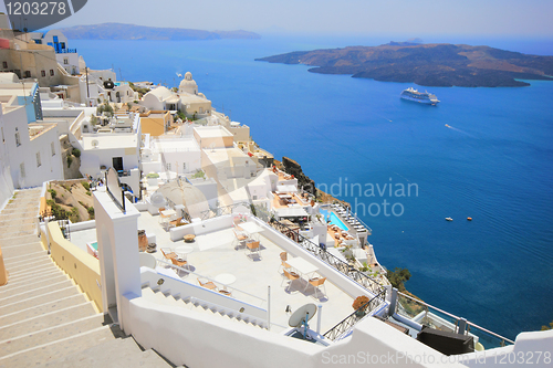 Image of Santorini island Greece