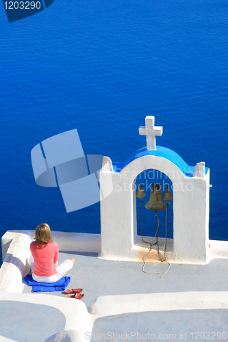 Image of Santorini island Greece