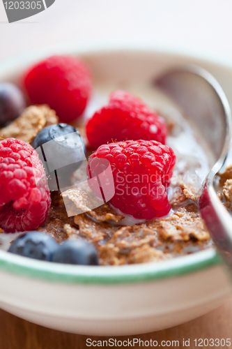 Image of Breakfast cereal with berries