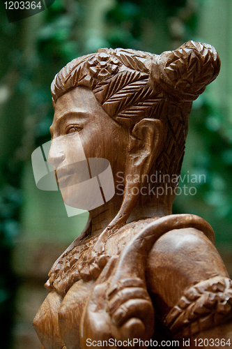 Image of wooden female figure