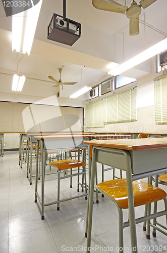 Image of empty classroom 