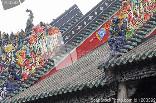 Image of China's ancient architecture, ancient home of the rich 