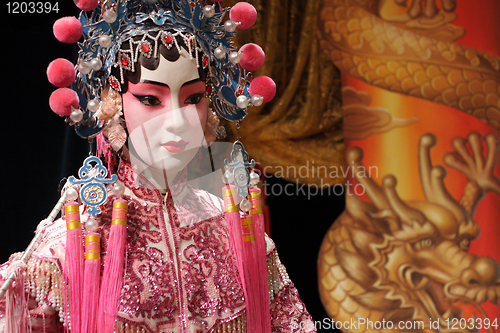 Image of chinese opera dummy ,it is a toy,not real man 