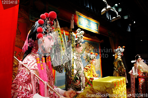 Image of chinese opera dummy ,it is a toy,not real man 