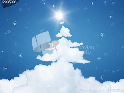 Image of christmas cloud