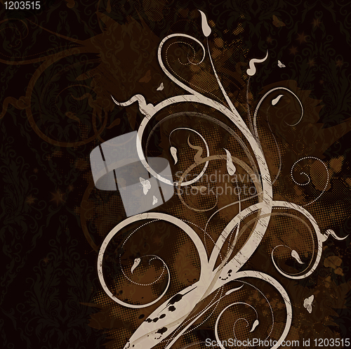 Image of Floral bitmap background