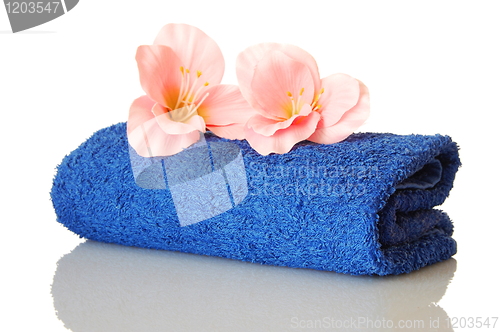 Image of towel and flower