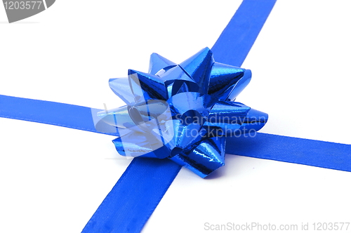 Image of Christmas Gift with ribbon