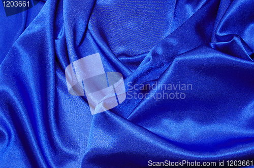 Image of blue satin background