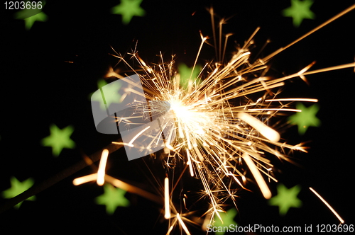 Image of holiday sparkler