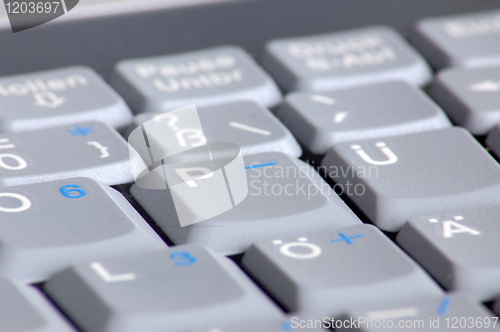 Image of keyboard of laptop computer