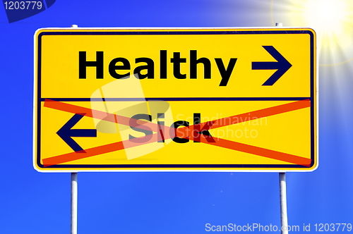 Image of health and sick