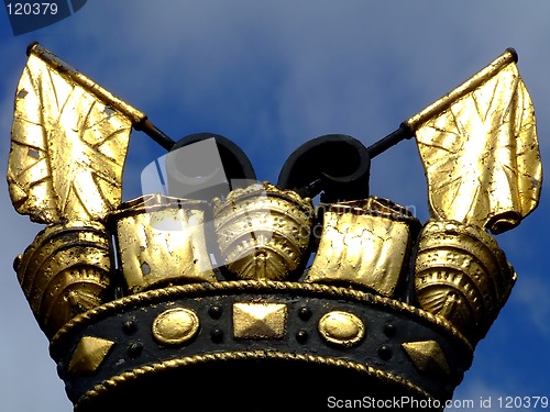 Image of Black and gold crown