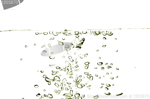 Image of fresh water with bubbles