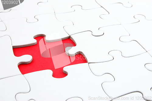 Image of abstract jigsaw puzzle background