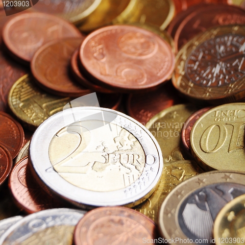 Image of euro money coins