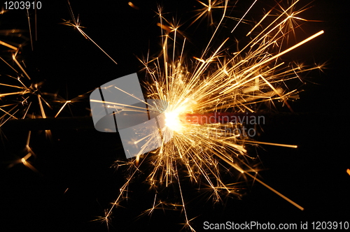 Image of holiday sparkler