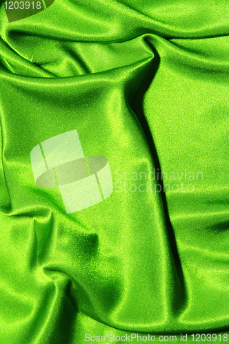 Image of green satin background