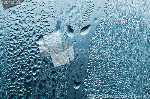 Image of blue water drop texture