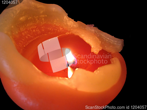 Image of burning candle