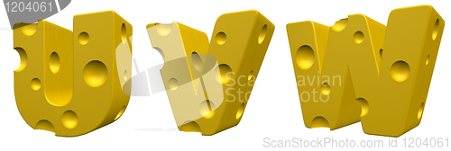 Image of cheese letters