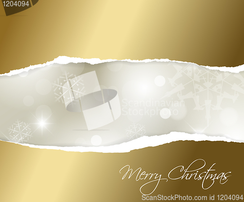 Image of Vector Christmas golden background