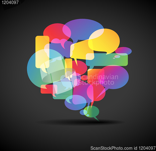 Image of Big speech bubble - icon for social media