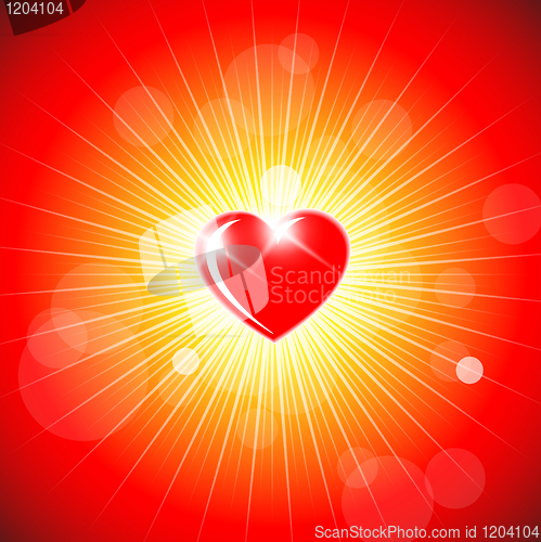 Image of Background with red heart