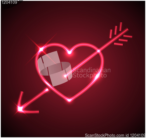 Image of Red heart with arrow