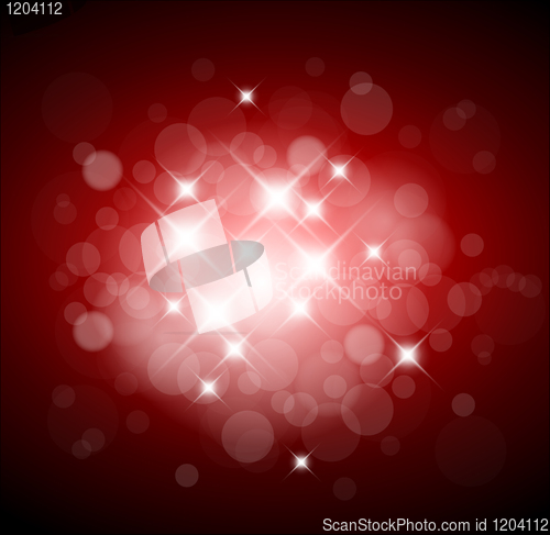 Image of Red background with white lights 