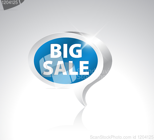 Image of 3D speech bubble pointer for big sale