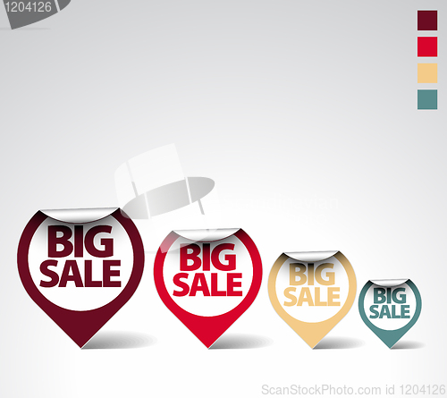 Image of Colorful Round Labels / stickers for big sale