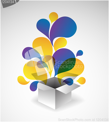 Image of Exploding gift box