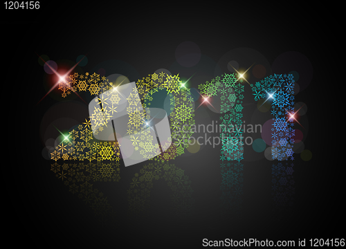 Image of Abstract Christmas card - 2011