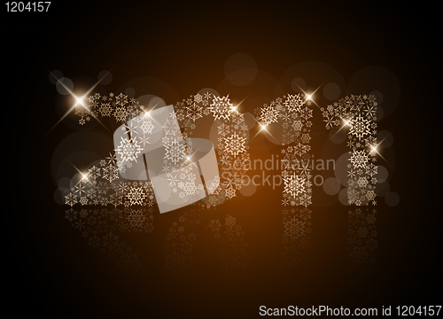 Image of Abstract Christmas card - 2011