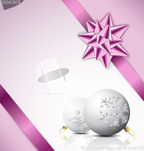 Image of Purple Christmas card
