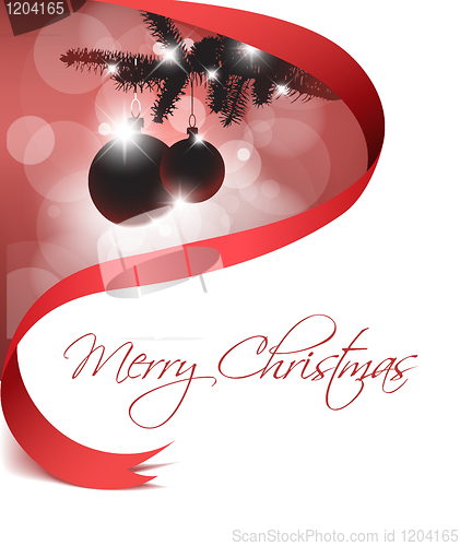Image of Christmas card with some decoration