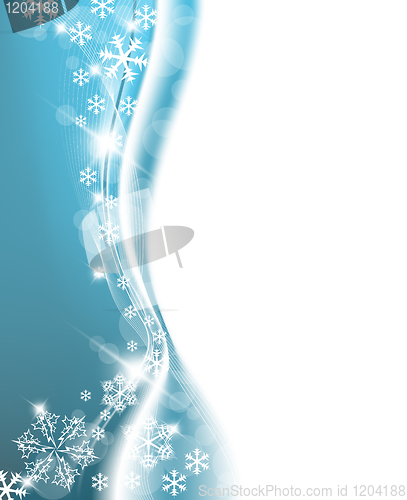 Image of Blue Christmas background