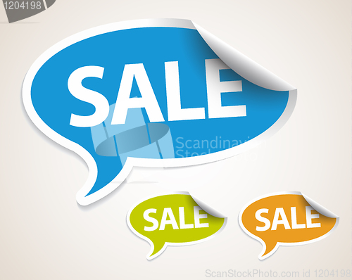 Image of Sale speech bubble as sticker